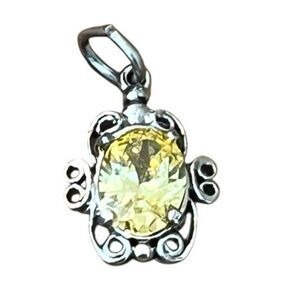 Rembrandt Sterling Silver Citrine November Birthstone Charm